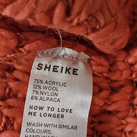 NEW SHEIKE Promises Knit Jumper Womens Size S Wool/Alpaca Watermelon $99.95 boxy - Picture 14 of 14